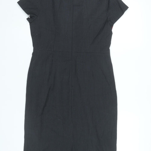 Planet Women’s Black Sheath Dress Size 10 Short Sleeve Workwear