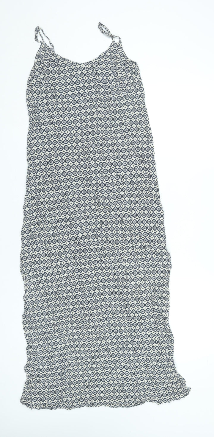 Marks and Spencer Women’s Blue Geometric Maxi Dress Size 10
