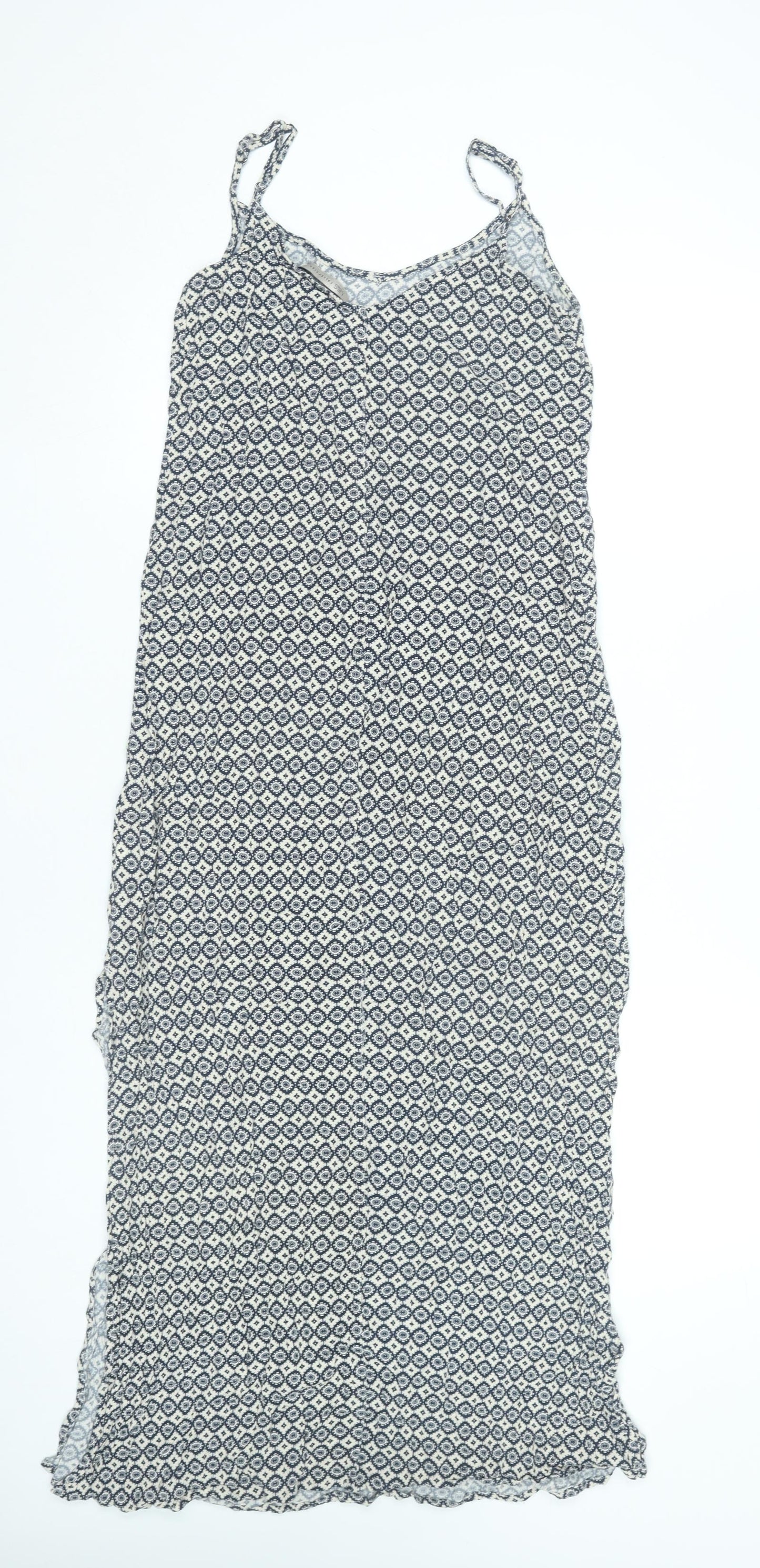 Marks and Spencer Women’s Blue Geometric Maxi Dress Size 10