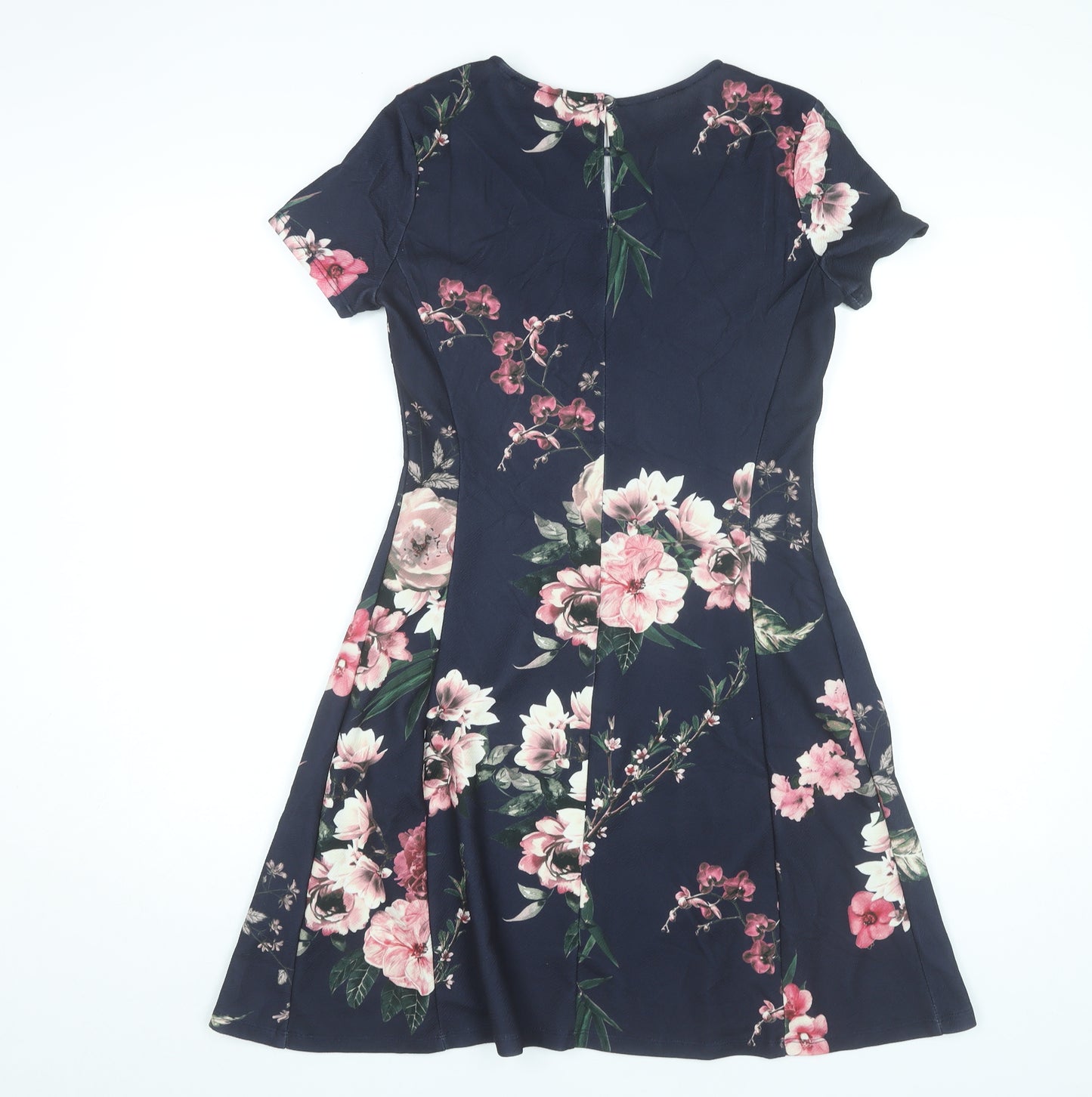 Dorothy Perkins Women’s Blue Floral A-Line Knee Dress Size 10