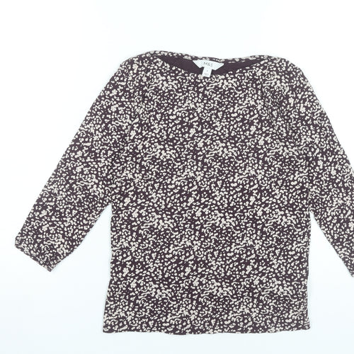 Marks and Spencer Womens Purple Floral Cotton Blouse UK 8