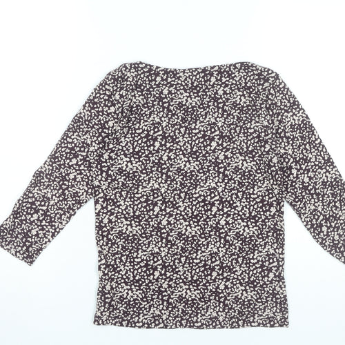 Marks and Spencer Womens Purple Floral Cotton Blouse UK 8