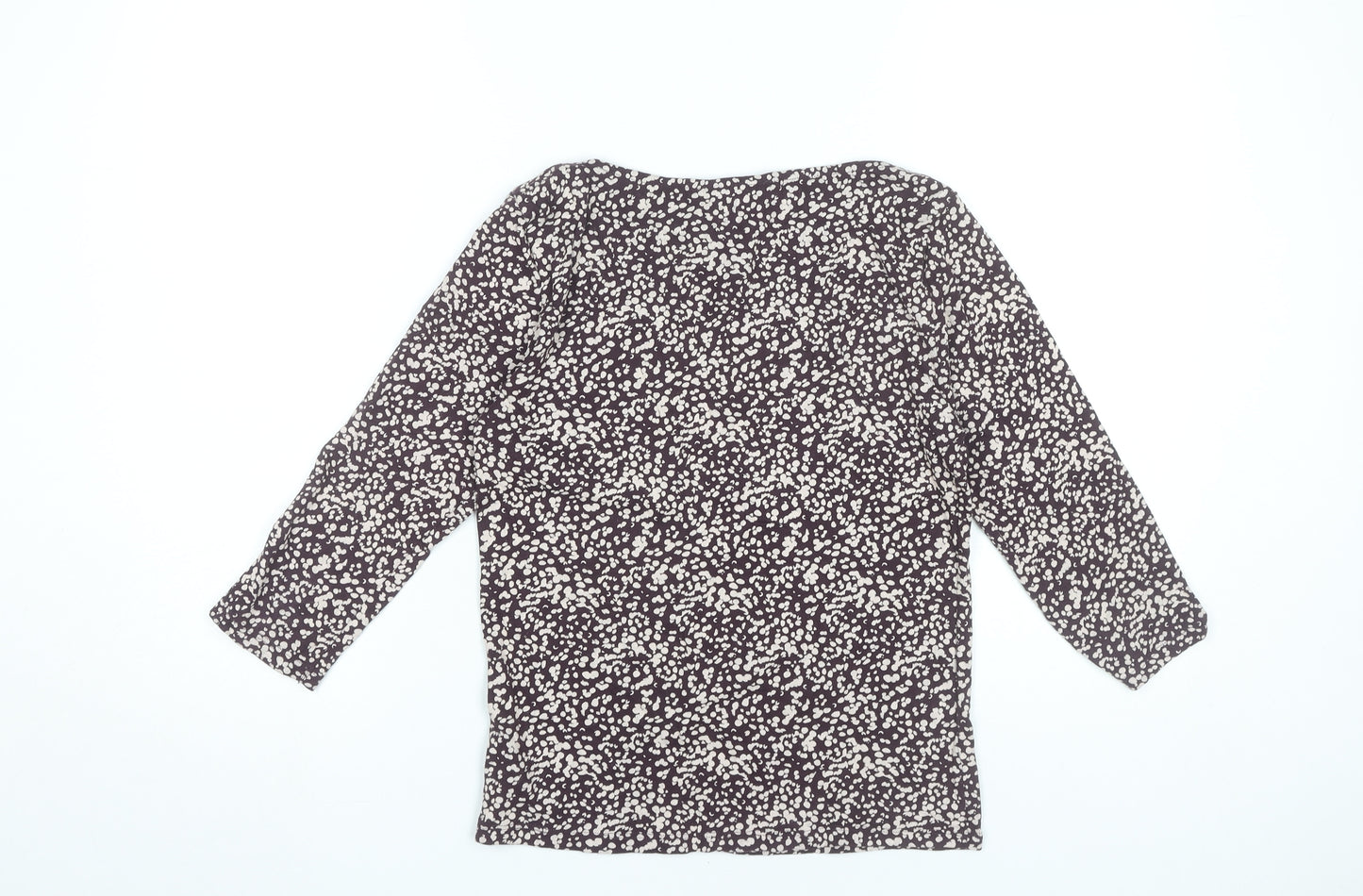 Marks and Spencer Womens Purple Floral Cotton Blouse UK 8