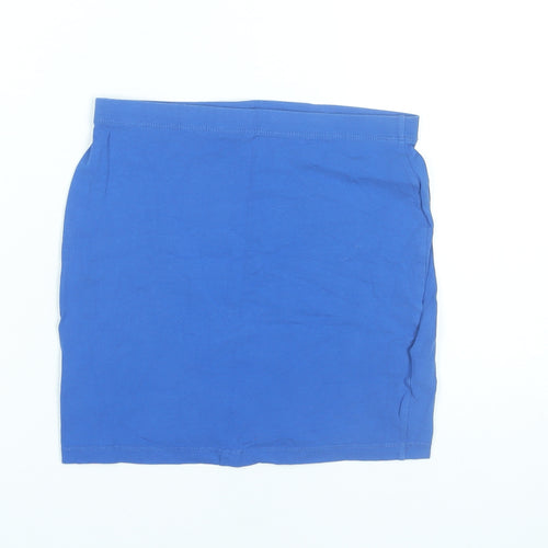 ASOS Women’s Blue Cotton Stretch Pencil Skirt Size 8