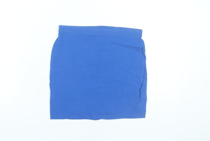 ASOS Women’s Blue Cotton Stretch Pencil Skirt Size 8