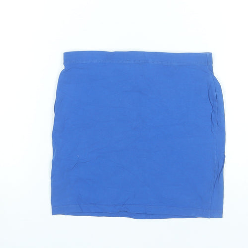 ASOS Women’s Blue Cotton Stretch Pencil Skirt Size 8