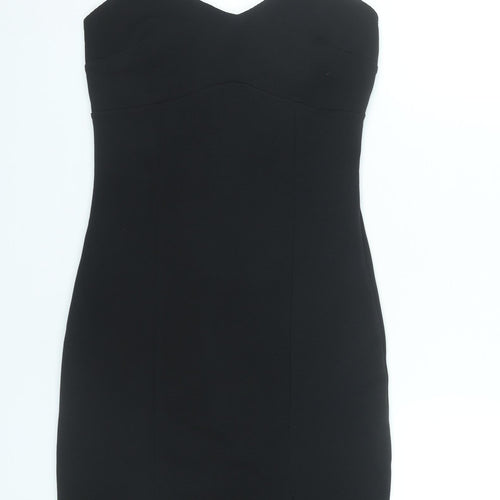 River Island Women’s Black Size 10 Bodycon Knee Length Dress