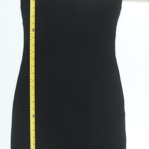 River Island Women’s Black Size 10 Bodycon Knee Length Dress