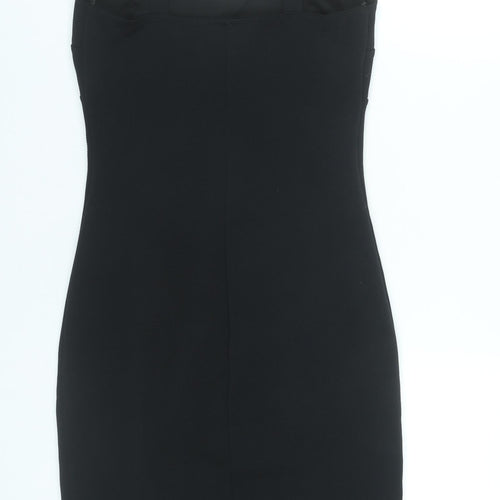 River Island Women’s Black Size 10 Bodycon Knee Length Dress