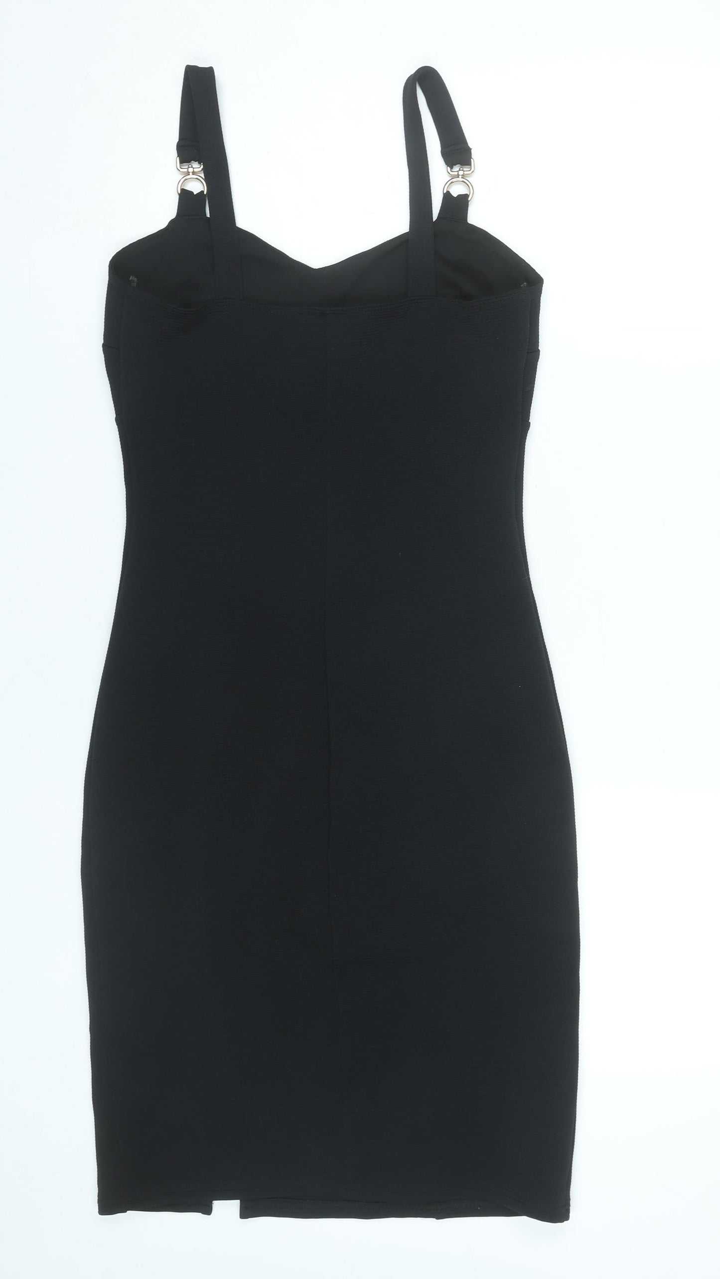 River Island Women’s Black Size 10 Bodycon Knee Length Dress