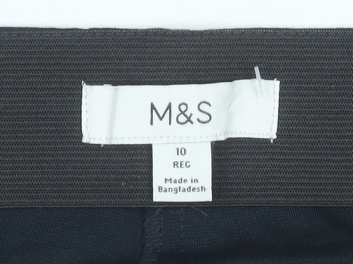 Marks and Spencer Women’s Black Size 10 Regular Stretch Leggings