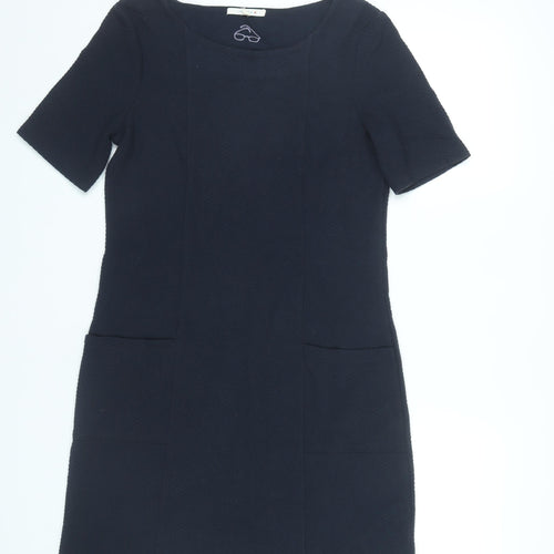 White Stuff Women’s Black Shift Dress Size 10 Knee Length Workwear