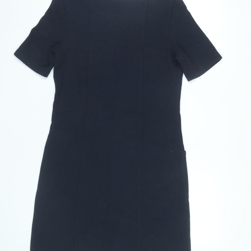 White Stuff Women’s Black Shift Dress Size 10 Knee Length Workwear