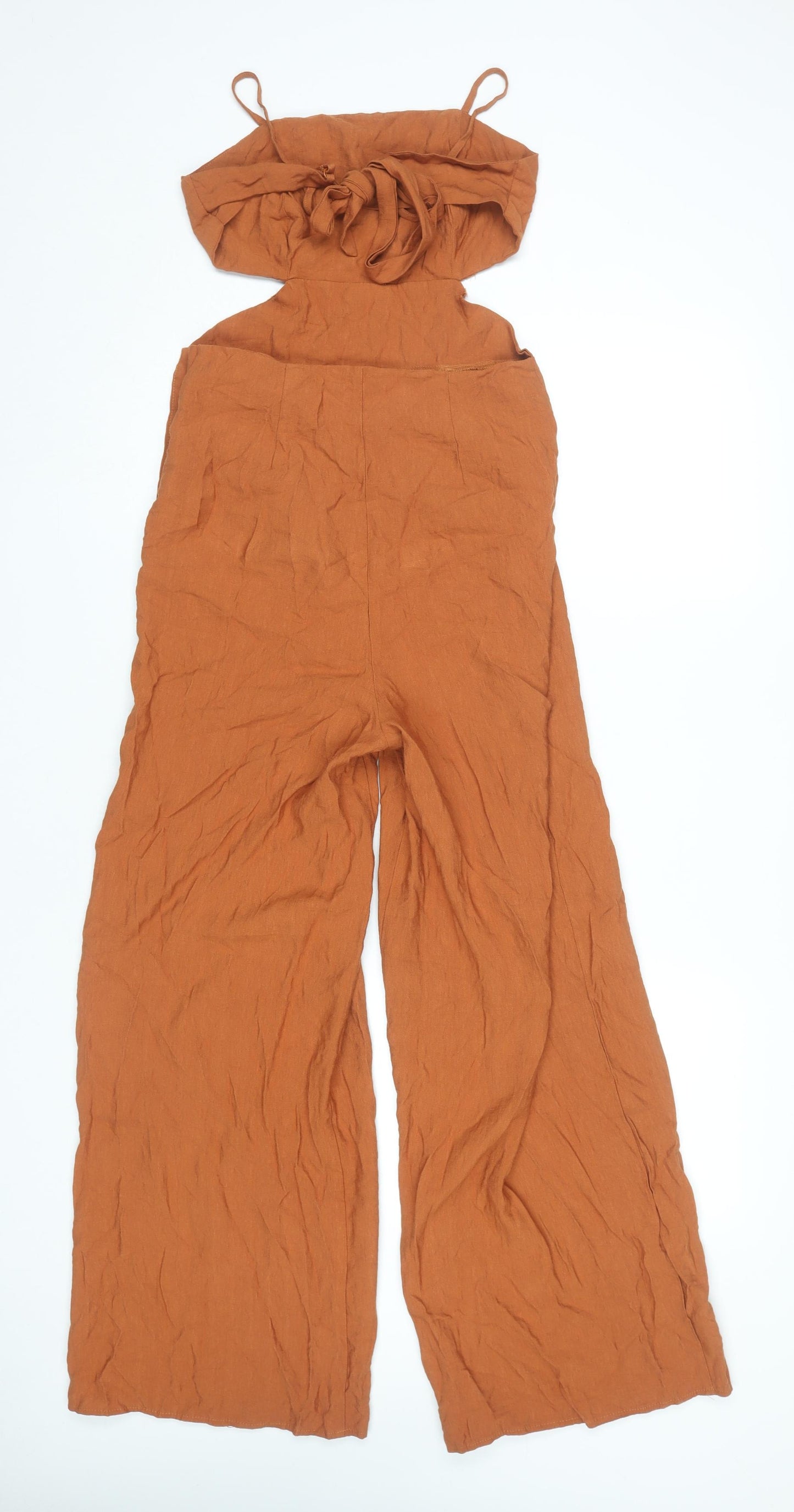 ASOS Women’s Brown Jumpsuit UK 10 Wide-Leg Sleeveless Summer Outfit