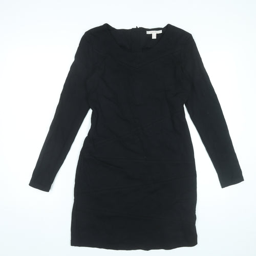 Esprit Women's Black Bodycon Dress M Long Sleeve Knee Length