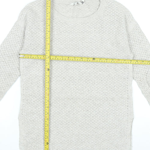 FatFace Women’s Beige Tunic Jumper Size 12 Long Sleeve Knit