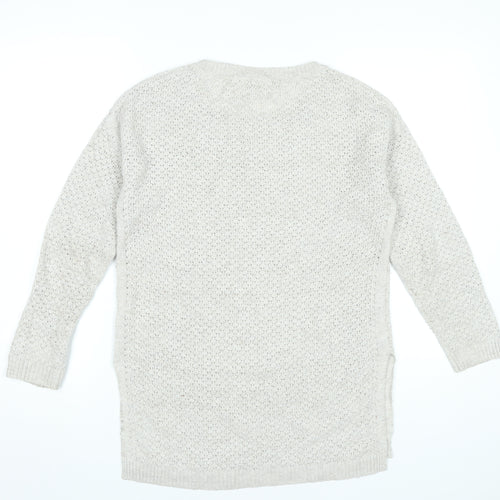 FatFace Women’s Beige Tunic Jumper Size 12 Long Sleeve Knit