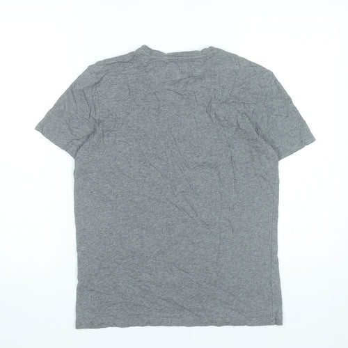 Lyle & Scott Mens Grey Cotton Crew Neck T-Shirt Size M