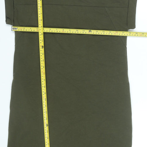 New Look Women’s Green Size 10 T-Shirt Dress Short Sleeve Casual