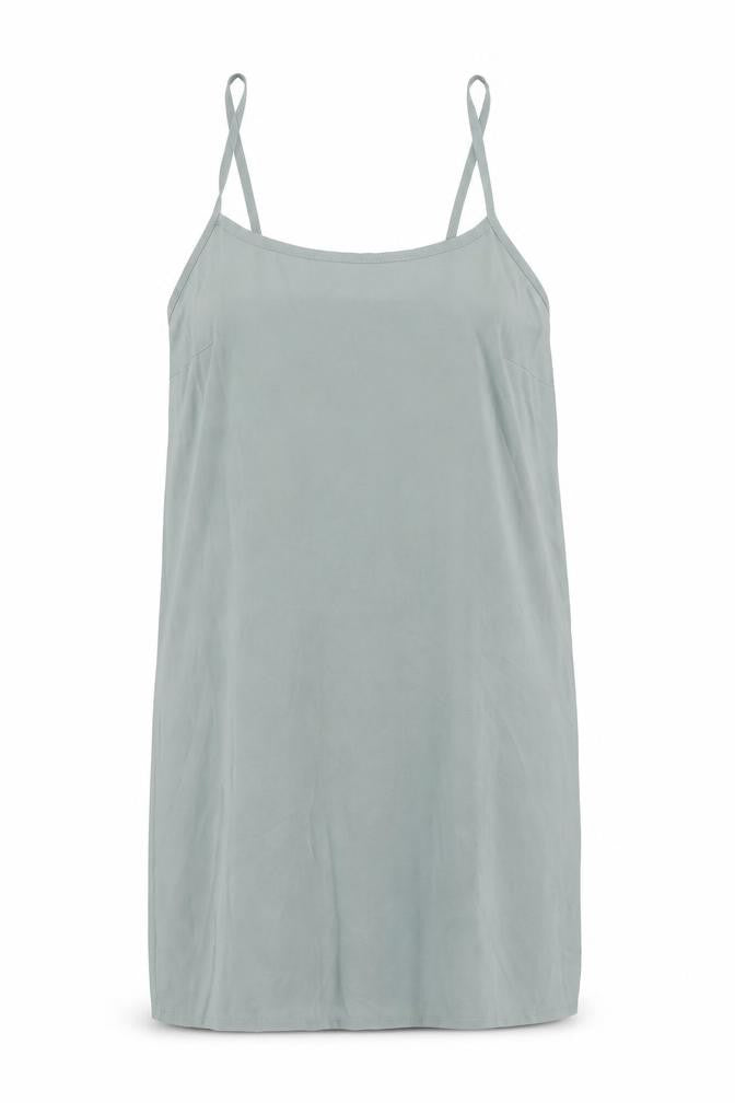 Topshop Women’s Grey Petite Size 8 Slip Dress Sleeveless Scoop Neck
