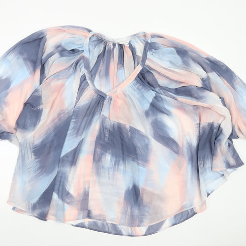 Sonder Studio Women’s Multicoloured Size 16 Chiffon Tunic Blouse