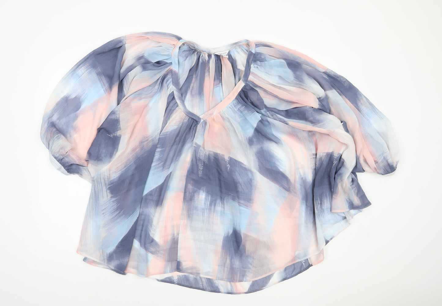 Sonder Studio Women’s Multicoloured Size 16 Chiffon Tunic Blouse