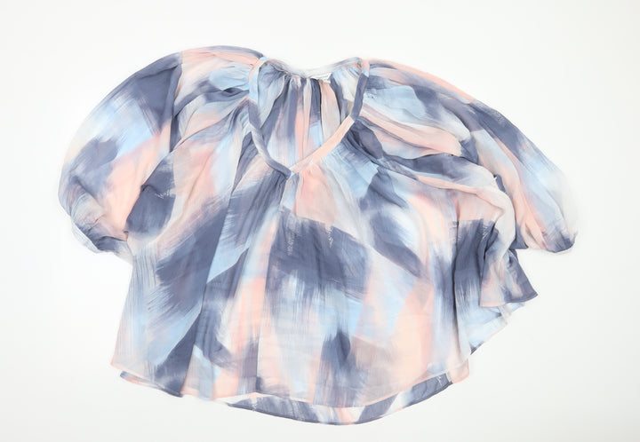 Sonder Studio Women’s Multicoloured Size 16 Chiffon Tunic Blouse