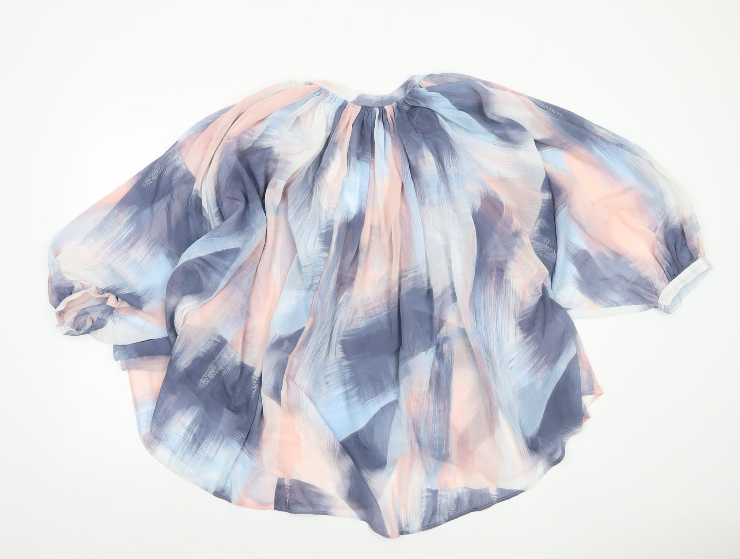 Sonder Studio Women’s Multicoloured Size 16 Chiffon Tunic Blouse