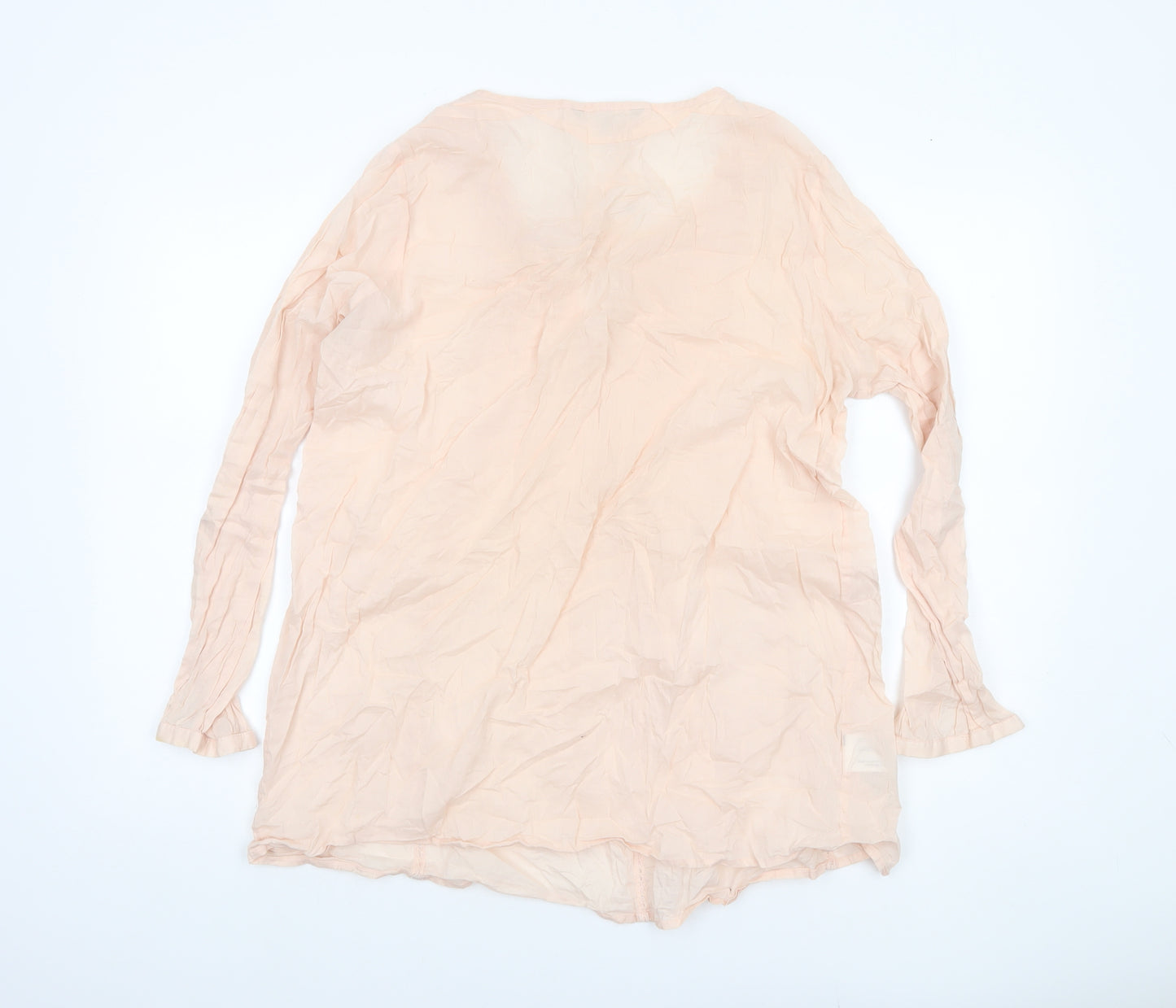 Laura Ashley Women’s Beige Cotton Tunic Blouse Size 14