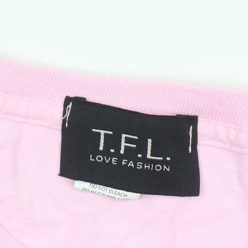 T.F.L Men’s Pink Limited Edition Graphic T-Shirt Size S