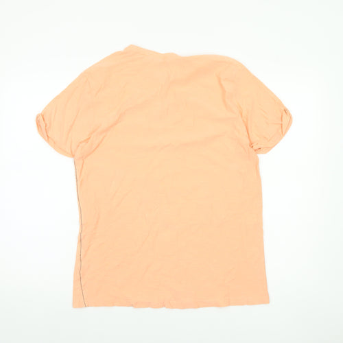 Easy Men’s Orange California Graphic T-Shirt Size M Cotton