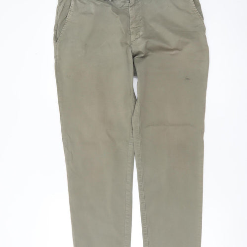 Edmond Studios Womens Beige Chino Trousers Size 16 Regular Fit