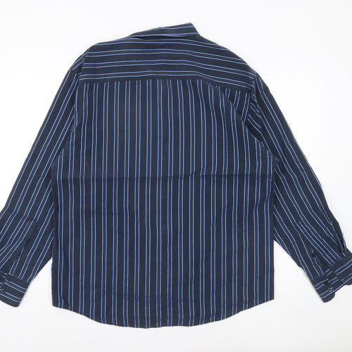 Taylor & Wright Men’s Blue Striped Button-Up Shirt Size M 38-40in