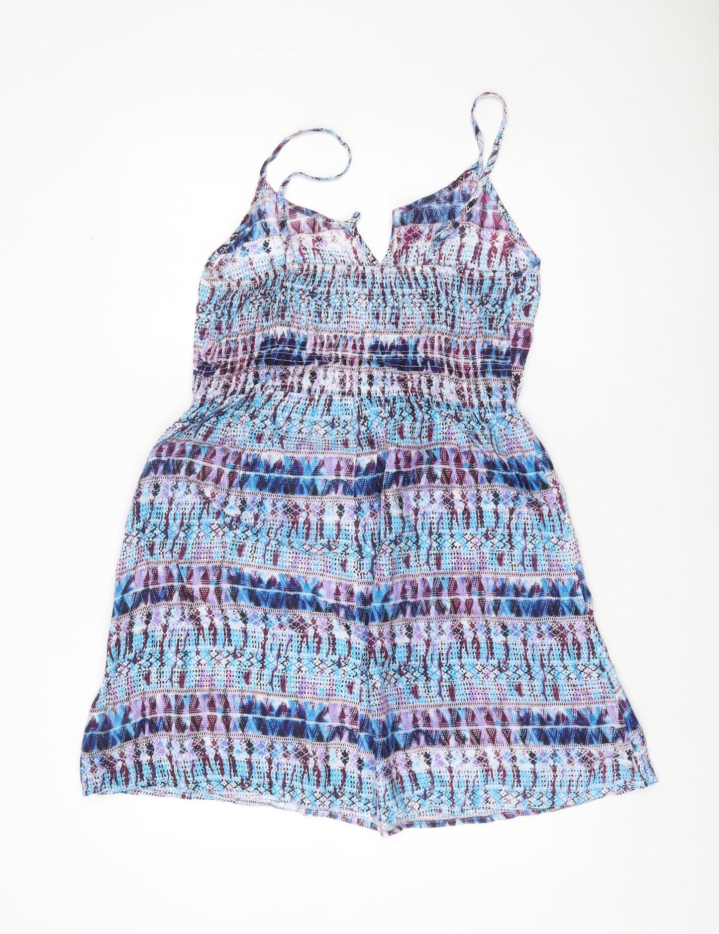 Kasa Women’s Multicoloured Size 12 Viscose Slip Dress Summer Boho