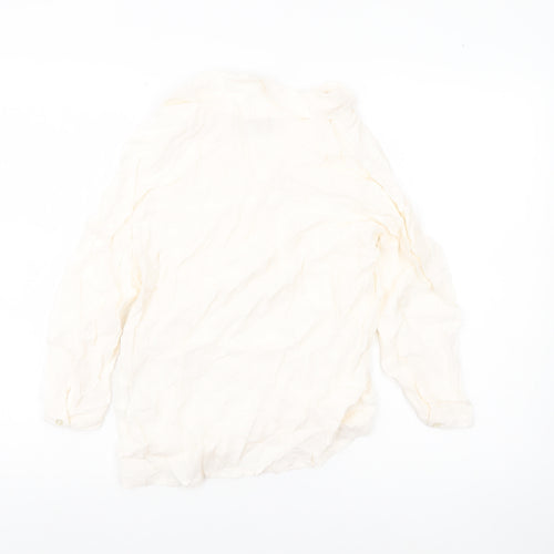 Cath Kidston Women’s Ivory Viscose Tunic Blouse Size 10 Long Sleeve