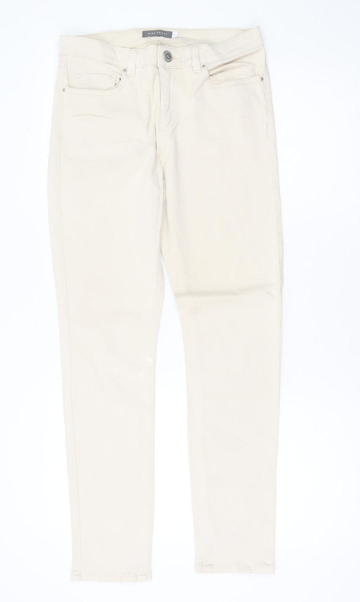 Mint Velvet Women’s Beige Slim Chino Trousers Size 12