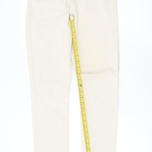 Mint Velvet Women’s Beige Slim Chino Trousers Size 12
