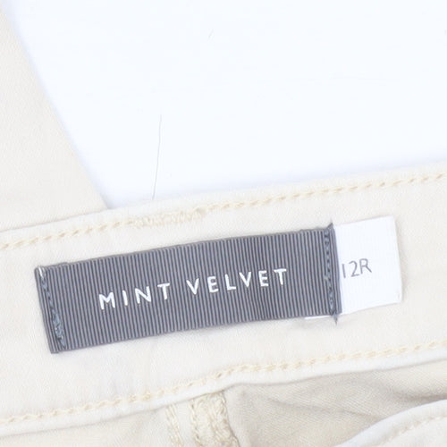 Mint Velvet Women’s Beige Slim Chino Trousers Size 12