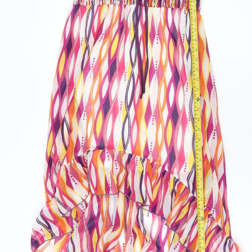 Teeze Me Women’s Multicoloured Size 8 Hi-Low Slip Dress