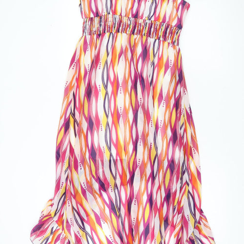 Teeze Me Women’s Multicoloured Size 8 Hi-Low Slip Dress