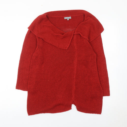 Marks and Spencer Women’s Red Cotton Knit Cardigan L