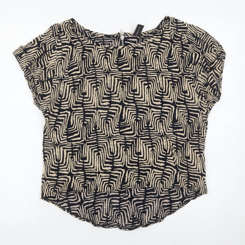 Izabel London Women’s Multicoloured Geometric Blouse Size 12