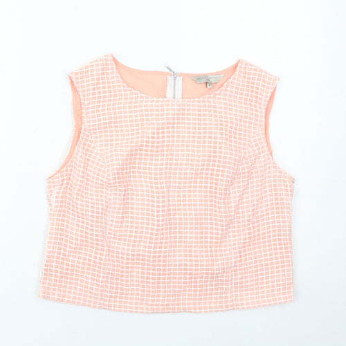 Marks and Spencer Womens Pink Petite Blouse UK 10 Sleeveless
