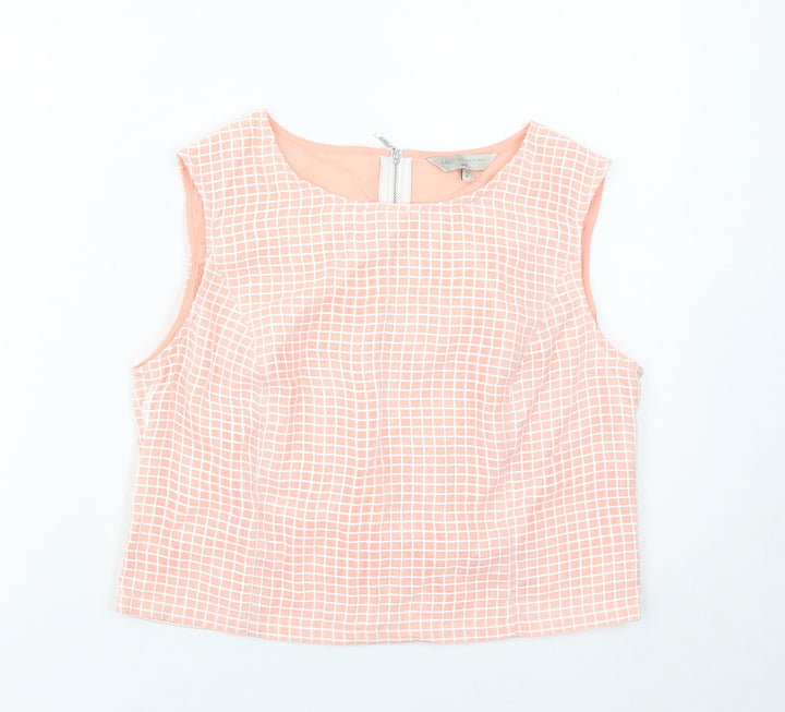 Marks and Spencer Womens Pink Petite Blouse UK 10 Sleeveless