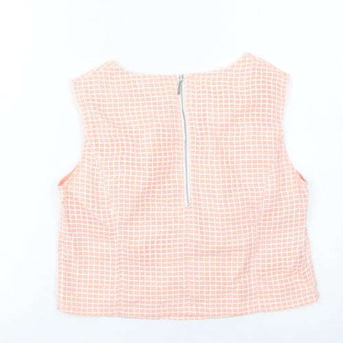Marks and Spencer Womens Pink Petite Blouse UK 10 Sleeveless