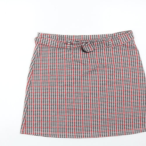 Very Women’s Multicoloured Check A-Line Knee Length Skirt Size 18