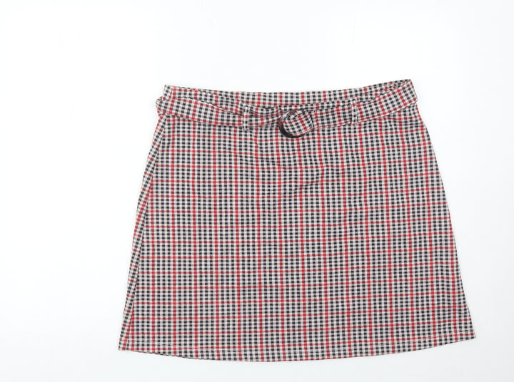 Very Women’s Multicoloured Check A-Line Knee Length Skirt Size 18