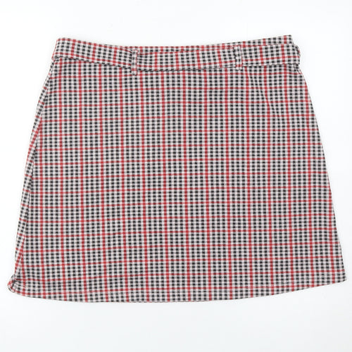 Very Women’s Multicoloured Check A-Line Knee Length Skirt Size 18