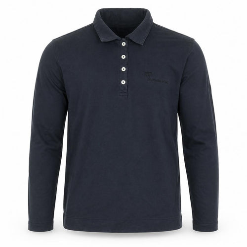 Ashworth Men’s Black Long Sleeve Golf Polo Shirt Size S