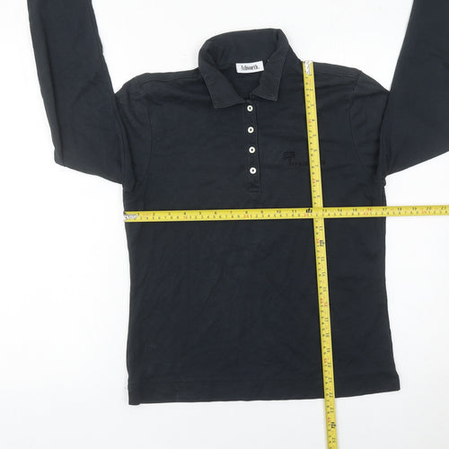Ashworth Men’s Black Long Sleeve Golf Polo Shirt Size S